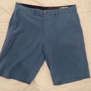 Volcom Men's Surf & Turf Blue Hybrid Shorts